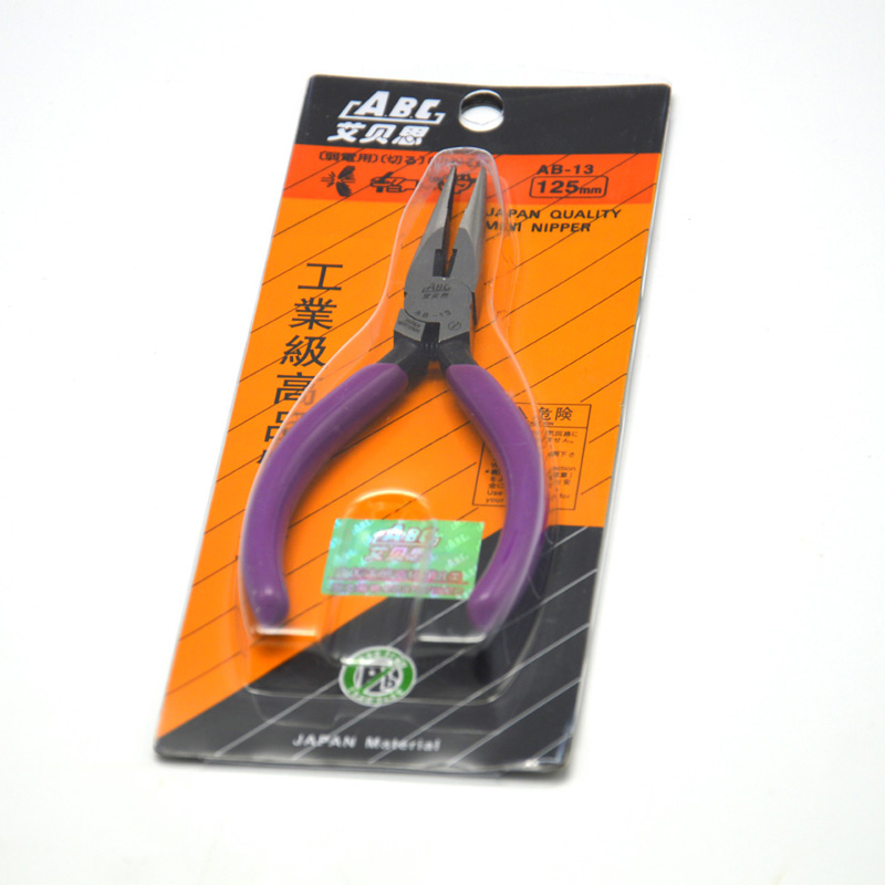 价格:1-9把 13.3元 10-49把 12.35元 50把起 11.4元 ABC艾贝斯AB-13电子尖咀钳(125mm).jpg