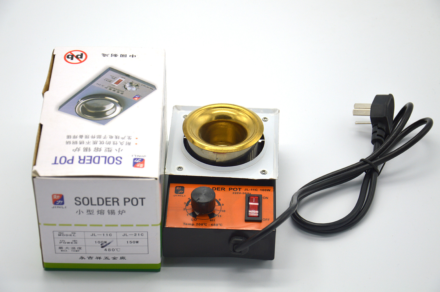 价格:1-9只 37.8元 10-49只 35.1元 50只起 32.4元 劲力JL-11C-100W锡炉-(2).jpg